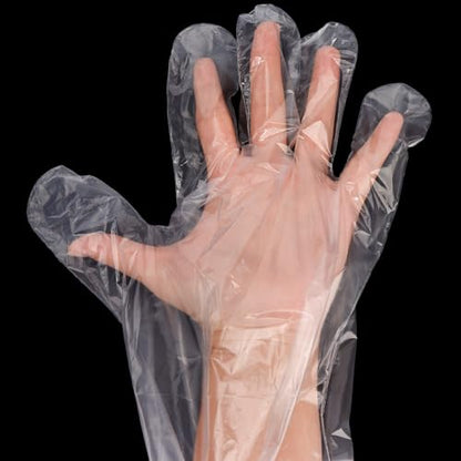 50 Pcs Plastic Long Arm Gloves, 35.4 in Veterinary Insemination Glove, Long Shoulder Length Disposable Gloves for Field Dressing Gutting