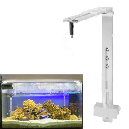 Fish Tank Light Stand,Aluminum Alloy Adjustable Height Fish Tank Lamp Stand Reptile Lamp Bracket for Aquariums with High Stability (Silver) - color: Silver