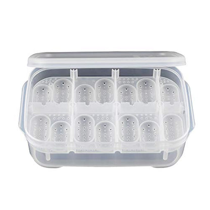 Reptile Breeding Box OMEM Reptile Lizard Incubation Box, Hatchery Box, Suitable for Hatching Snake, Lizards, Lions Mane, Reptiles (Transparent) - color: Transparent