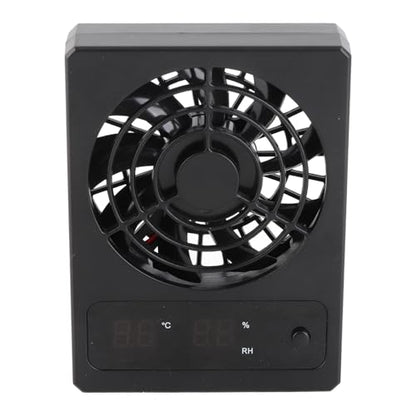 Reptile Tank Ventilation Fan, Quiet Cooling Dehumidifier with Hooks Mounting for Rainforest Terrarium Vivarium