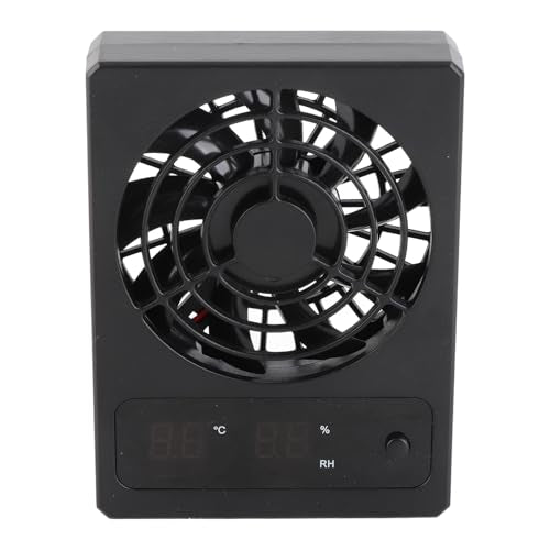Reptile Tank Ventilation Fan, Quiet Cooling Dehumidifier with Hooks Mounting for Rainforest Terrarium Vivarium