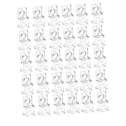 30Pcs Fish Tank Glass Lid Clips Clamps Aquarium Lid Support Fish Tank Supply Water Pipe Fixing Clamps Fish Tank Cover Holder, for 15mm