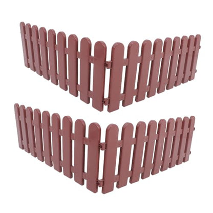 Toyvian 4pcs Outdoor Tortoise Enclosure Playpen Durable Decorative Garden Fence for Reptiles Small Pets Easy to Assemble Weather-Resistant Barrier for Patio