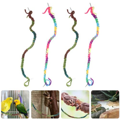NOLITOY 4pcs Crab Climbing Toys Natural Rope Vine for Reptiles for Tanks and Terrariums for Crabs Lizards and Snakes