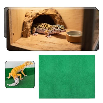 Reptile Carpet Cage Mat Terrarium Bedding Substrate Liner 7.44x7.56 inch for Bearded Dragon Lizards Gecko