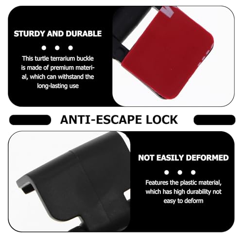 BESPORTBLE 4pcs -Escape Lock - Escape Tank Reptile Terrarium Lock Amphibia 10 Gallon Tank Lizard Aquarium Lid Clips Reptile Pet Tank Fish Tank Cover Turtle Tank Plastic Cover Clip