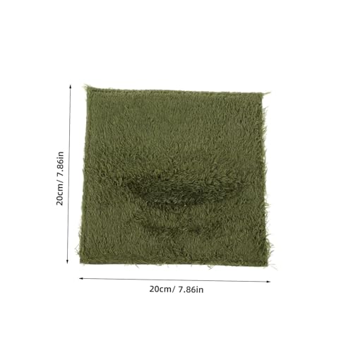 Crab Cage Pad Reptile Tank Accessories Reptile Carpet Mat Imitation Grass Bedding Terrarium Liner for - size: 20.00X20.00X0.50CM