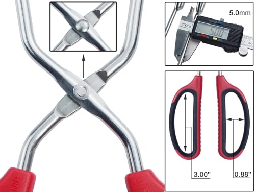 HINMAY Extra Long Scissor Tongs 15" Stainless Steel Barbecue Grilling Tongs - size: 15-Inch
