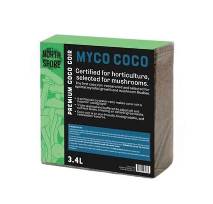 North Spore 'Myco Coco' Compressed Coco Coir Substrate & Casing Layer