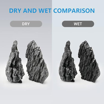 KINGRUI Aquarium Rocks Seiryu Rock Stone 44lb Dragon Stone for Aquarium Landscaping Models Fish Tank Decoration Reptile and Amphibian enclosures 3 to 9 inch - size: 44lb(3-9inch)