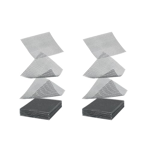 Square Pot Hole Mesh Screen Pad 2 Inch, 50 Pcs Plastic Bonsai Mesh for Plant Pot Drainage Cover Screen, Nursery Planter Bottom Drainage Inserts Grid Mat for Potted Succulent - color: 50 Pcs, size: Square - 2"