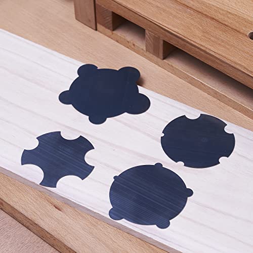 Pack of 4 Cabinet Scraper Card Set (4, 2Concave+2Convex) - style: 2Concave+2Convex