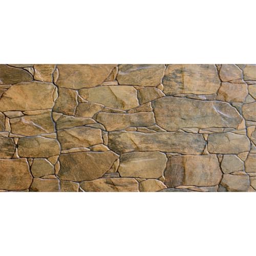 AWERT Stone Aquarium Background Rocky Fish Tank Background Rock Terrarium Background 24x12 inches Vinyl - size: 24x12in/60x30cm