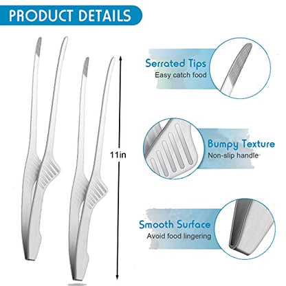 Woyrise 5Pcs Reptile Feeding Kit, 3Pcs Stainless Steel Feeding Tongs, Rubber Tipped Soft Tweezers, Bug Feeder Cricket Clamp, 2Pcs Reptile Food Dish Water Bowl for Reptiles,Gecko,Bearded Dragon, Spider