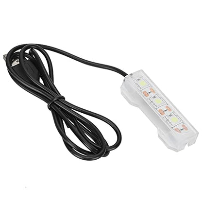 LED Aquarium Lighting 2.4x0.8inch Small Aquarium Water Plant Light Desktop Fish Tank Mini Decoration Soft LED Lamp Aquarium Lights