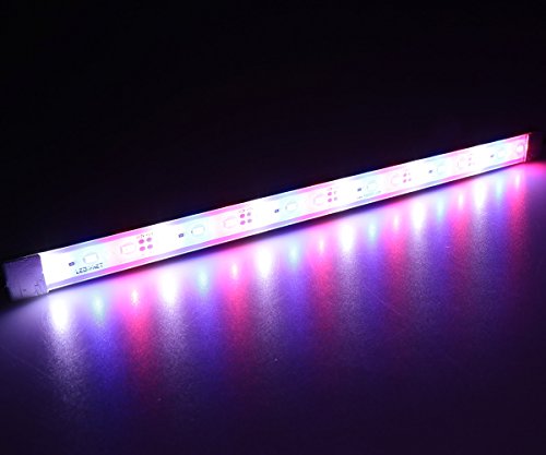 LEDENET Aquarium Coral LED Strip Light - Waterproof Aluminum 5730 LED Plant Grow Lights 12V DC Cold White+Blue+Red Color LED Bar Lights lamp 30cm Long (12 Inch)