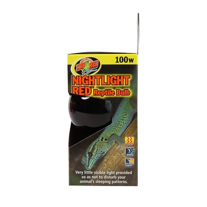 Zoo Med Nightlight Red Reptile Bulb 100 Watts - size: 100 W