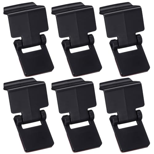 Alasum 6-Pack Reptile Tank Lid Locks Turtle Terrarium Buckle Plastic Breeding Box Latch Anti-Escape Clip for Terrarium Reptile Enclosure Turtle Tank with Lid Lock Black