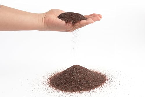 LANDEN Congo Aquascapeing Sand for Aquarium Landscape 2L(9lbs) X2pcs, Brown, Aquarium Natural Fine Decorative Sand, Tropical Rainforest Biotope Aquariums, Depth Enhancing, 0.4-0.9mm - size: L,2Lx2pk