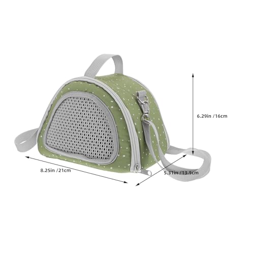 TOYANDONA 2pcs Portable Small Pet Carrier Bag for Hamster, Lizard, Sugar Glider, and Reptiles, Made of Sturdy Polyester and Oxford Cloth, Suitable for Travel and Outdoor Use in Weather