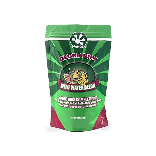Pangea Gecko Diet Fig & Watermelon Bulk up Bundle - 16oz Fig & Insects & 16oz Watermelon