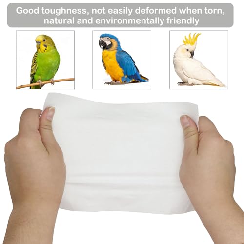 100 Sheets Bird Cage Liner Papers, Disposable Bird Cage Paper Liners, Cuttable Pet Animal Cages Cushion, Precut Absorbent Bird Paper for Bird Parrot Small Animal, 11.8 x 15.8’’ - size: 11.8'' x 15.8''