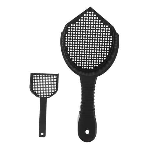 VICASKY 2Pcs Cat Litter Scoop Set Lightweight Plastic Sifter for Fast Cleaning Efficient Waste Removal for Cats Reptiles Durable Design for Litter Boxes Pet Enclosures