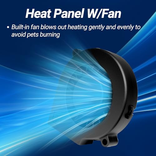 Reptile Heat Panel Adjustable Temperature 60W Reptile Heater for Terrariums, Energy Efficient & Non-Light Reptiles Heating Plate for Snakes,Crested Gecko,Leopard,Turtles