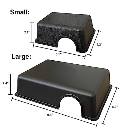 Reptile Hide Box, Small Animal Hideout, Plastic Hide cave for Leopard Geckos, Small Snakes, Juvenile Ball Pythons, Lizards, hognose Snakes, cornsnakes (Large) - style: Large