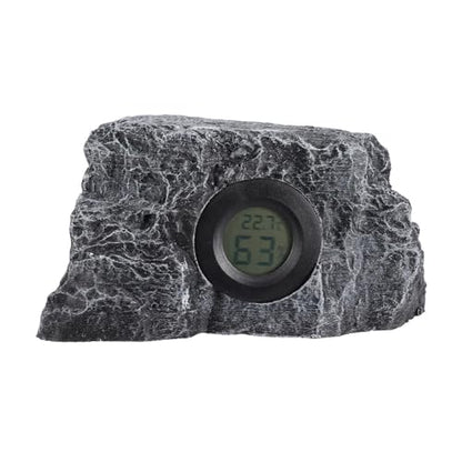 Digital Thermometers, Reptiles Habitat Temperature Reptiles Enclosure Temperature Humidities Monitors for Pet Enthusiasts - Black - rectangle