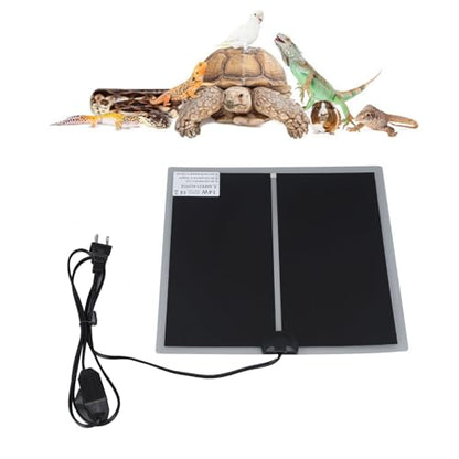 Fdit Reptile Terrarium Heat Pad, Adjustable Temperature Under Tank Heater for Snake Lizard, Watertight PET Heating Mat for Pet Warmth and Comfort (14W) - size: 14W