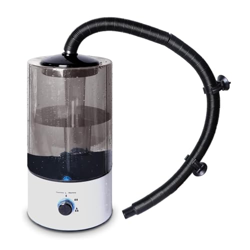 HouseVibe 4L Reptile Humidifier Terrarium Misting System with Telescopic Hose, Knob Control, Quiet Operation for Turtles, Chameleons, Tortoises