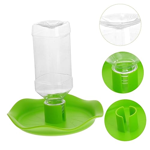 UKCOCO Reptile Water Feeder Bowl Automatic PET Fountain for Tortoises Lizards and Frogs Adjustable Water Dispenser Easy Clean Design