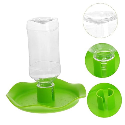 UKCOCO Reptile Water Feeder Bowl Automatic PET Fountain for Tortoises Lizards and Frogs Adjustable Water Dispenser Easy Clean Design