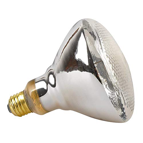LUCKY HERP Reptile UVA UVB Mercury Vapor Bulb Lamp,Screw Thread,PAR38,100 Watt (Clear)