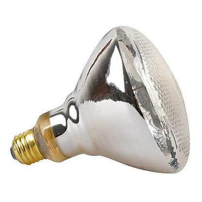 LUCKY HERP Reptile UVA UVB Mercury Vapor Bulb Lamp,Screw Thread,PAR38,100 Watt (Clear)