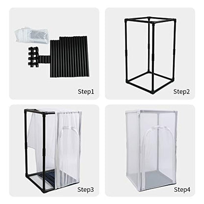 30" Large Monarch Butterfly Habitat Cage, Outdoor Insect Mesh Cage Terrarium (Diameter 19mm Pipe) - style: Cover Wraps Frame 30" Tall (DIA 19mm Pipe)