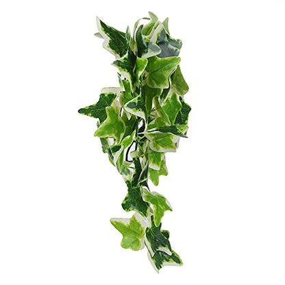 Artificial Reptile Plants Lifelike Plastic Plant Hanging Leaves Decoration with Suction Cup for Reptile Terrarium Fish Tank (New Star Leaf Vine) - size: New Star Leaf Vine
