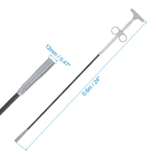 HARFINGTON Flexible Grabber Claw Pick Up Tool 24 Inch 4 Claws Stainless Steel Sewer Cleaning Hook Unclog Sink Sewer Hair Drain Cleaner Tool Sink Unclogger for Toilet Bathtub Sewer Grey - color: Gray, size: 24 Inch