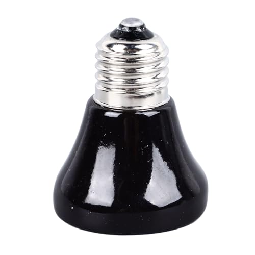 Pongnas 50W Ceramic Heat Lamp for Reptiles Infrared Heat Bulb with No Light Emission Ceramic Construction Ideal for Snakes Bearded Dragons Tortoises