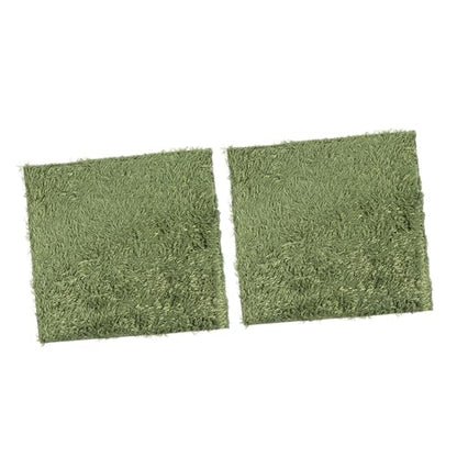 2pcs Natural-Looking Reptile Mats Simulated Moss Carpets for Climbing Pets Moisturizing Fake Lawn for Terrariums Safe and Absorbent Bedding for Turtles and Frogs