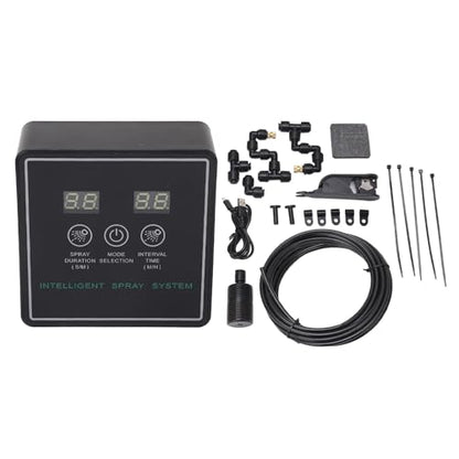 Reptile Fogger Smart Spray System, Reptile Humidifier Automatic Timing Time Saving Easy To Install for Terrarium