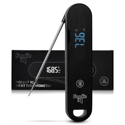 Professional Digital Food Thermometer, <1 Second Response time, ±0.5°F Accuracy, IP67 Waterproof, Magnetic, Auto-Rotate Thermometer for Cooking, Oven, Grill, BBQ, Liquid, Brewing, Tea, Candy
