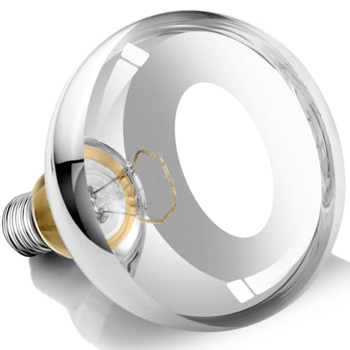 250W Clear Heat Lamp Bulbs, 8000 Hours Rated, R40 Bathroom Shower Incandescent Light Bulb, Infrared Heating for Chickens, Reptiles, Pets, Food, E26 Base, 1 Pack - color: White, size: 1 Pack