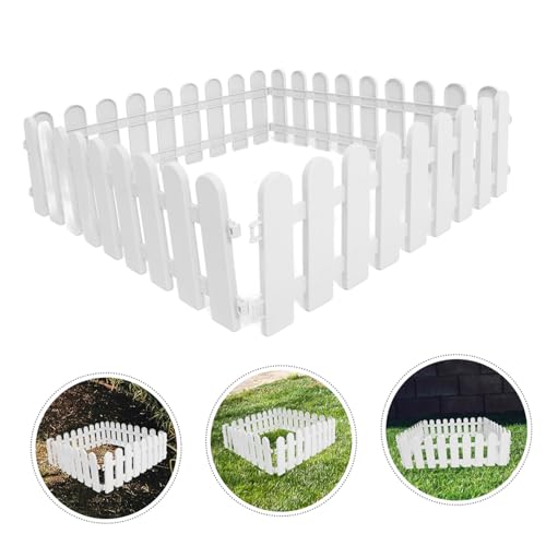 Balacoo 4pcs Plastic Outdoor Tortoise Fence Portable Pet Playpens Safe Enclosure for Reptile Breeding and Grazing Suitable for Outdoor Use