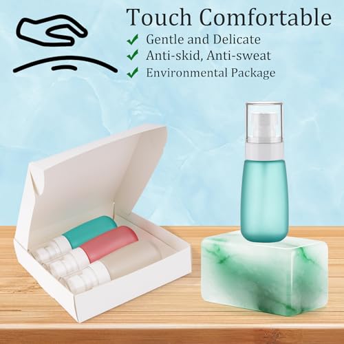Travel Spray Bottles TSA Approved 3 Pack (2.5oz/75ml) –Leak Proof Fine Mist Refillable Empty Plastic Spray Bottles for Perfume, Essential Oils, Toners, Hair & Face Mist(75 ml) - size: 75 ml