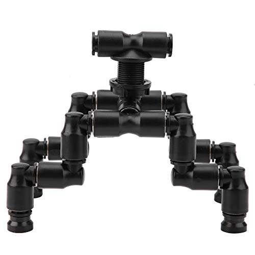 flexman Rainforest Tank Mist Sprinkler, Plastic Increase Humidity Atomization Detailed 360° Rotate Full Coverage Pet Cooling Nozzle for Reptile Terrarium