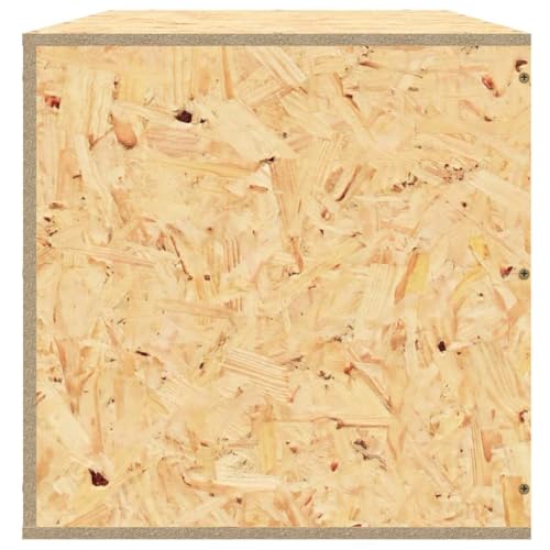 vidaXL Terrarium Small Animal Pet Supply Reptile Habitat Cage Glass Terrarium Jar Kit Feeding Box Engineered Wood 39.4"x18.5"x18.5" - size: 39.4" x 18.5" x 18.5"