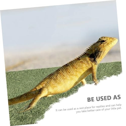 Home Terrarium Liner Reptile Pet Carpet Fake Moss for Lizard Tanks and Tortoise Habitats Moisture Retaining Reusable Mat for Amphibians and Reptiles