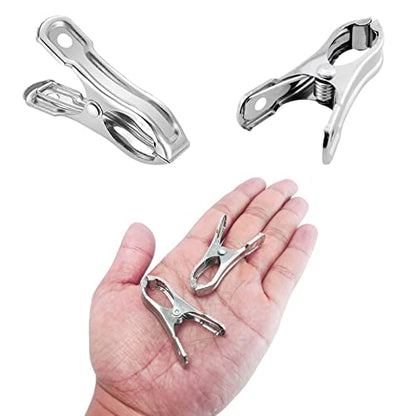 80 Pcs 2inches Gardening Clips for Netting, Metal Clamps Made of Stainless Steel, Have a Strong Grip of Greenhouse Clips Keep the Plant Cover on Garden Hoops - style: 80Pcs